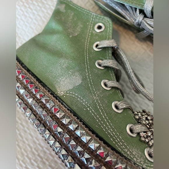 NEW Nan-Ku Couture Free People Cruise Studded Aloe High Top Sneaker - Picture 10 of 14